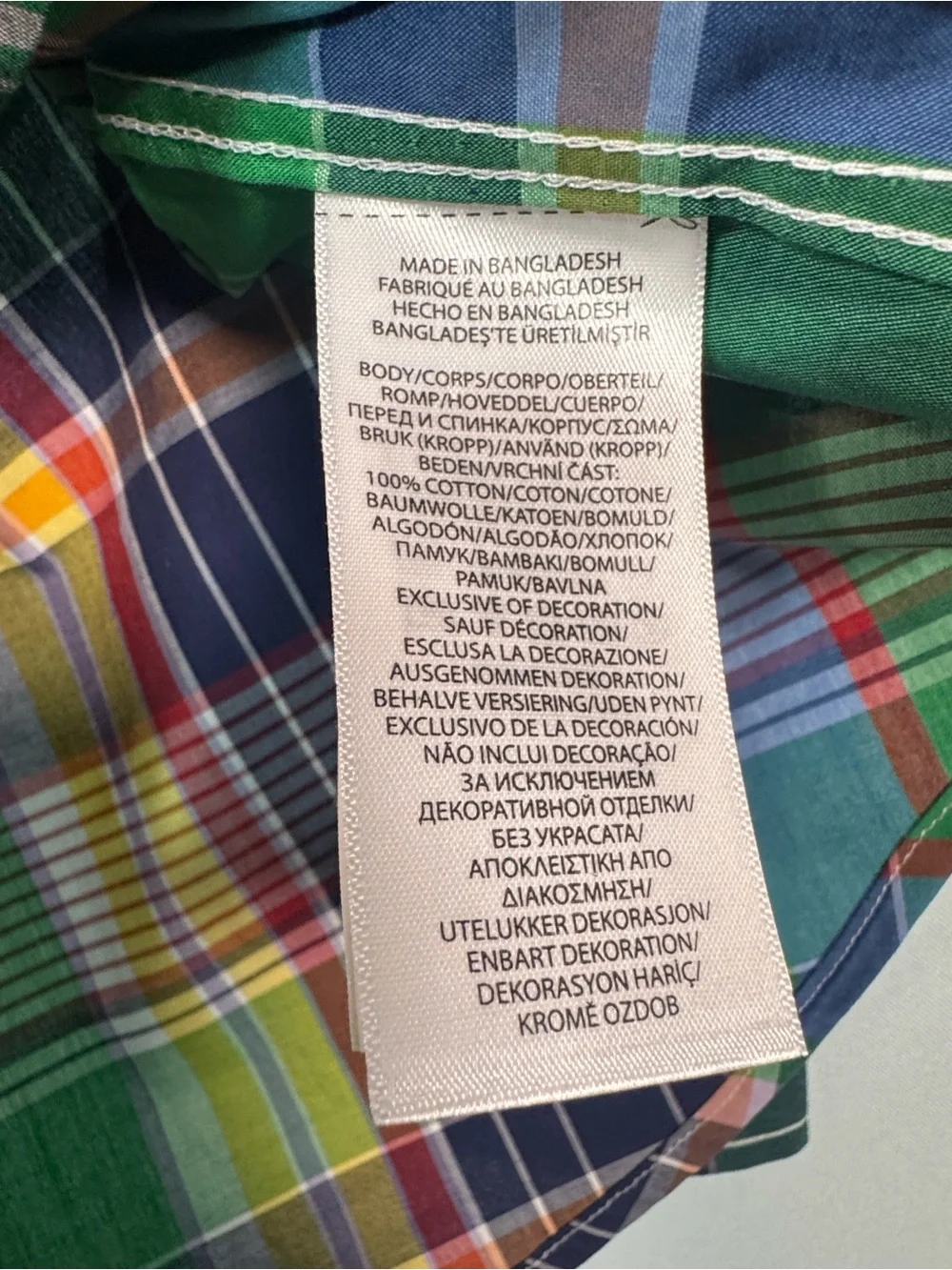 Ralph Lauren Multicolor Plaid Button-Up Shirt